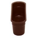 Cambro Poly Cambox Dark Brown Cutlery Insert Box, 14 3/16 x 4 7/16 x 4 1/8 inch -- 12 per case.