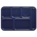 Camwear Six Compartment School Tray, Navy Blue, 10 X 14 1/2 X 15/16 inch -- 24 per case.