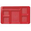 Cambro Polycarbonate Compartment Tray, Red, 9 x 15 inch -- 24 per case