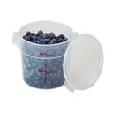 Translucent Cambro Round Storage Container, 6 1/16 x 6 1/16 x 5 inch -- 12 per case.