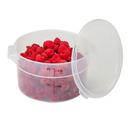 Translucent Round Plastic Container, 2 Quart -- 12 per case