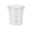 Translucent Round Plastic Container, 4 Quart -- 12 per case