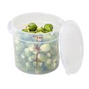 Translucent Round Plastic Container, 6 Quart -- 12 per case