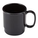 Cambro Camwear Polycarbonate Black Stacking Cup, 7.5 Ounce -- 48 per case.