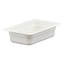 Cambro Camwear Polycarbonate White Fourth Size Food Pan, 2 1/2 inch -- 6 per case.