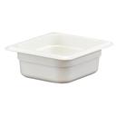 Cambro Camwear Polycarbonate White Sixth Size Food Pan, 2 1/2 inch -- 6 per case.