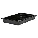 Camwear Full Size Food Pan, Black, 12 3/4 X 20 7/8 inch -- 6 per case