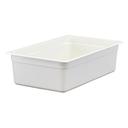 Cambro Camwear Polycarbonate White Full Size Food Pan, 6 inch -- 6 per case.
