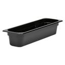Camwear Half Size Long Food Pan, Black, 5.3 Quart -- 6 per case.