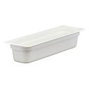 Cambro Camwear Polycarbonate White Half Size Long Food Pan, 4 inch -- 6 per case.