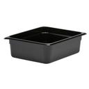 Camwear Half Size Food Pan, Black, 10 7/16 x 12 3/4 inch -- 6 per case