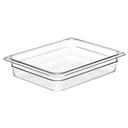 Camwear Half Size Food Pan, Clear, 10 7/16 x 12 3/4 inch -- 6 per case
