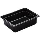 Camwear Half Size Food Pan, Black, 6.3 Quart -- 6 per case