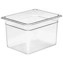 Clear Cambro Camwear Half Size Food Storage Pan, 8 Inch -- 6 Per Case.
