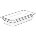 Camwear One Third Size Food Pan, Clear, 6 15/16 x 12 3/4 inch -- 6 per case