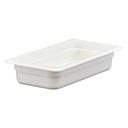 Cambro Camwear Polycarbonate White Third Size Food Pan, 2 1/2 inch -- 6 per case.