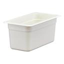 Camwear One Third Size Food Pan, White, 6 15/16 x 12 3/4 inch -- 6 per case