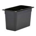 Camwear One Third Size Food Storage Pan, Black, 8 inch -- 6 per case.