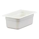 Camwear One Fourth Size Food Pan, White, 2.7 Quart -- 6 per case