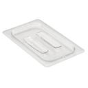 Camwear Clear Cover with Handle Only for One Fourth Size Food Pan, 6 3/8 x 10 7/16 inch -- 6 per case