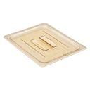 Amber 1/2 Size 10 7/16 inchX 12 3/4 inch Cover For H-Pans W/Handle -- 6 per case