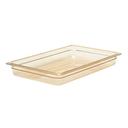 H Pan Food Storage Pan, Amber, 12 3/4 X 20 7/8 x 2 1/2 inch -- 6 per case