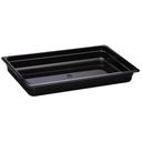 H Pan Food Storage Pan, Black, 12 3/4 X 20 7/8 x 2 1/2 inch -- 6 per case