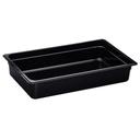 H Pan Full Size Food Storage Pan, Black, 12 3/4 X 20 7/8 x 4 inch -- 6 per case