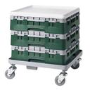 Cambro Camrack Polypropylene Sherwood Green Full Size with 1 Extender Base Rack, 19 3/4 x 9 7/8 x 5 5/8 inch -- 5 per case.