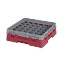 Cambro Camrack Polypropylene Cranberry Full Size 36 Compartment Glass Rack, 3 5/8 inch -- 5 per case.