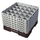 Cambro Camrack Polypropylene Brown Full Size 25 Compartment Glass Rack, 11 3/4 inch -- 2 per case.