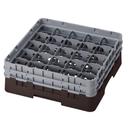 Cambro Camrack Polypropylene Brown Full Size 25 Compartment Glass Rack, 5 1/4 inch -- 4 per case.