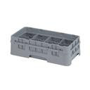 Camrack Half Size 8 Compartment Glass Rack, Soft Gray, 19 3/4 x 10 x 5 5/8 inch -- 5 per case.