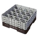 Cambro Camrack Polypropylene Brown Full Size 16 Compartment Glass Rack, 6 7/8 inch -- 3 per case.