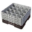 Cambro Camrack Polypropylene Brown Full Size 16 Compartment Glass Rack, 8 1/2 inch -- 2 per case.