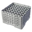 Cambro Camrack Soft Gray Full Size 49 Compartment Glass Rack, 19 3/4 x 19 3/4 x 12 1/8 inch -- 2 per case.