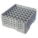 Cambro Camrack Soft Gray Full Size 49 Compartment Glass Rack, 19 3/4 x 19 3/4 x 8 7/8 inch -- 3 per case.