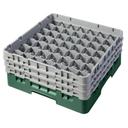 Cambro Camrack Polypropylene Sherwood Green Full Size 49 Compartment Glass Rack, 6 7/8 inch -- 3 per case.