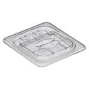 Cambro Camwear Clear Polycarbonate Solid FlipLid Only, 6 3/8 x 6 15/16 inch -- 6 per case.