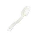 Cambro White Camwear Solid Salad Serving Spoon, 8 1/8 x 1 1/2 inch -- 12 per case.