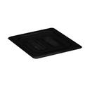 Camwear Black Cover with Handle Only for One Sixth Size Food Pan, 6 3/8 X 6 15/16 inch -- 6 per case