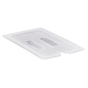 Translucent Cambro Notched Cover with Handle Only, 6 15/16 x 12 3/4 inch -- 6 per case.