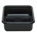 Cambro Poly Cambox Black 15 x 20 inch Flat Bottom Bus Box, 19 15/16 x 15 5/16 x 4 15/16 inch -- 12 per case.