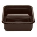 Cambro Poly Cambox Dark Brown 15 x 20 inch Flat Bottom Bus Box, 19 15/16 x 15 5/16 x 4 15/16 inch -- 12 per case.