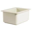 Coldfest Half Size Food Pan, White, 10 1/4 x 12 3/4 x 6 inch.