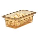 Cambro H Pan Amber One Third Size Food Pan Colander, 3 inch Deep -- 6 per case.