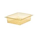 Cambro H Pan Amber Half Size Food Pan Colander, 3 inch Deep -- 6 per case.