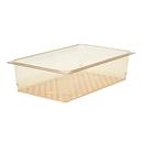 Cambro H Pan Amber Full Size Colander Pan, 5 inch Depth -- 6 per case.
