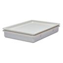 Cambro Polypropylene White Pizza Dough Box, 18 x 26 x 3 inch -- 6 per case.