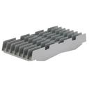Cambro Camshelving Premium Soft Gray Vertical 7 Slot Drying and Storage Cradle Only, 23 1/2 x 10 1/4 x 3 3/4 inch